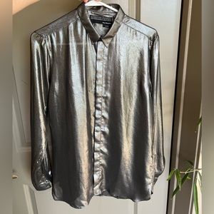 Men’s the kooples metallic button up